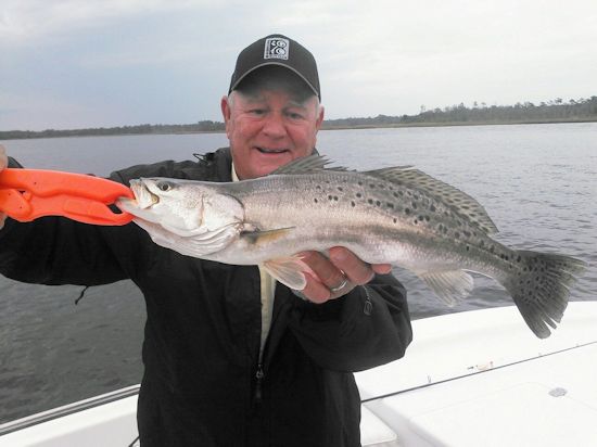 Winter Fishing Cape Fear River for speckled trout