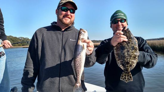 Speckled Trout and Flounder