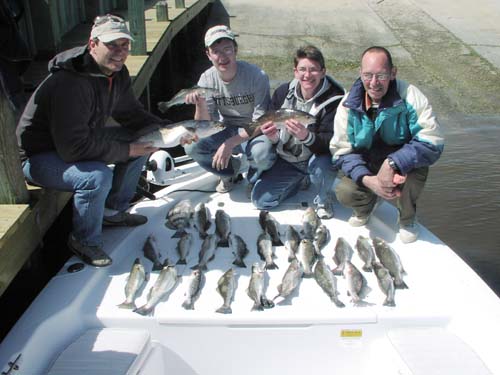 Winter speckled trout fishing